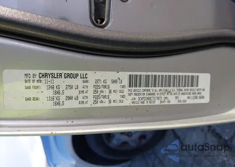 2012 Dodge Journey Se/Avp z USA, uszkodzony, nr VIN 3C4PDCAB9CT217073